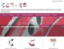 Tablet Screenshot of cct-es.ch